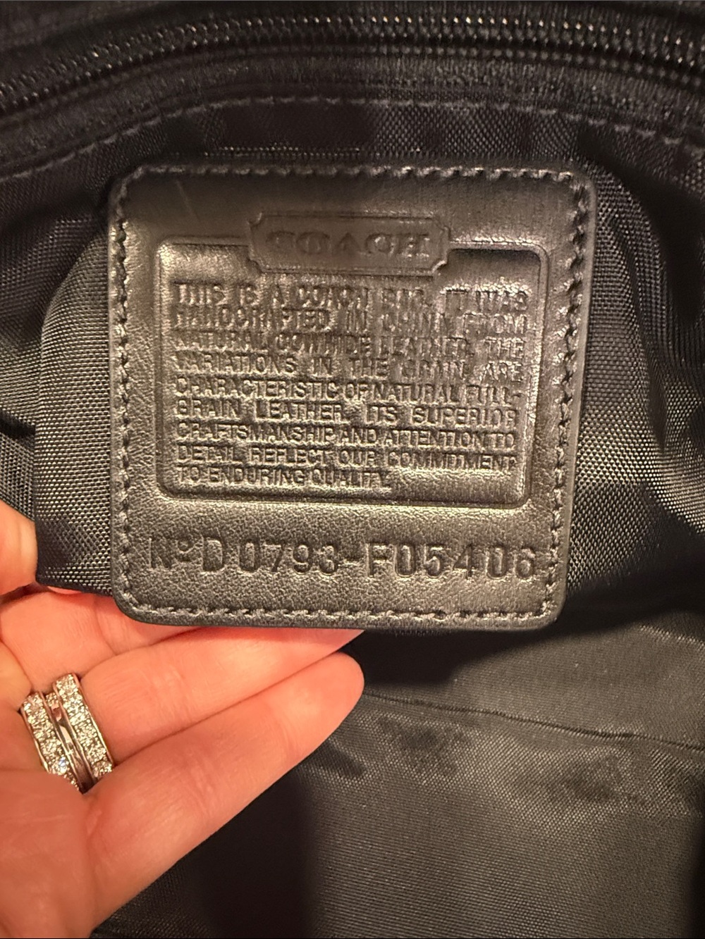 Coach Black Leather Toiletry Bag with Silver Hardware - Picture 6 of 8